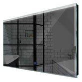 Specchio LED Rettangolare | Pulsante touch | Luce bianca fredda - Reyze Serie Edge Modello 5